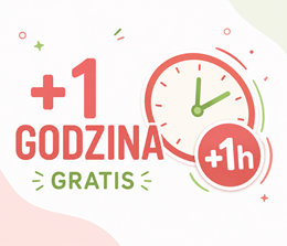 Dodatkowa godzina na sali GRATIS!
