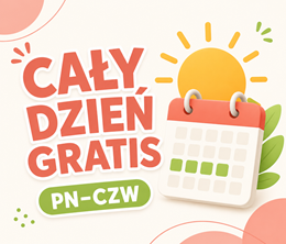 Cały dzień za FREE (pon-czw)